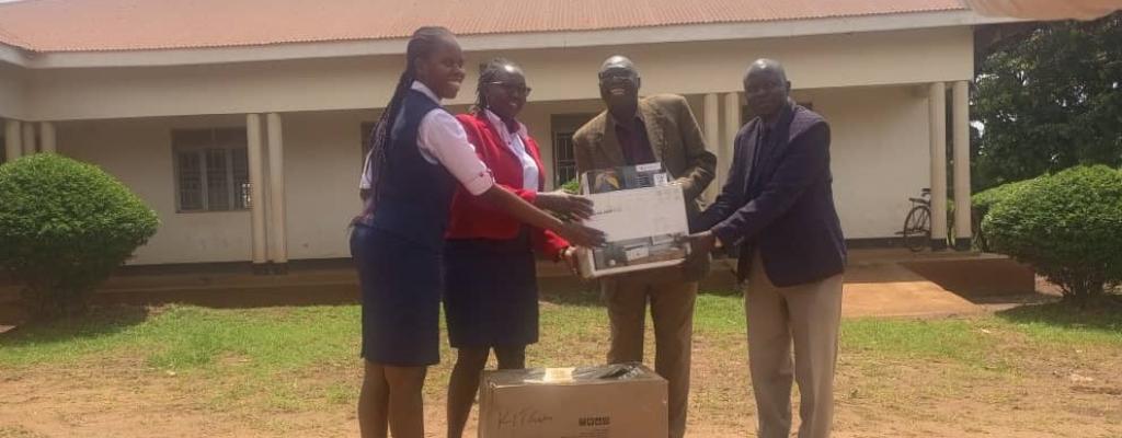 Centenary Bank donated 01 Desktop Computer and 01 Printer (Printer, Photocopier and Scanner) to the Community Based Services Department in Lamwo District to support provision of DRDIP services to the community.
